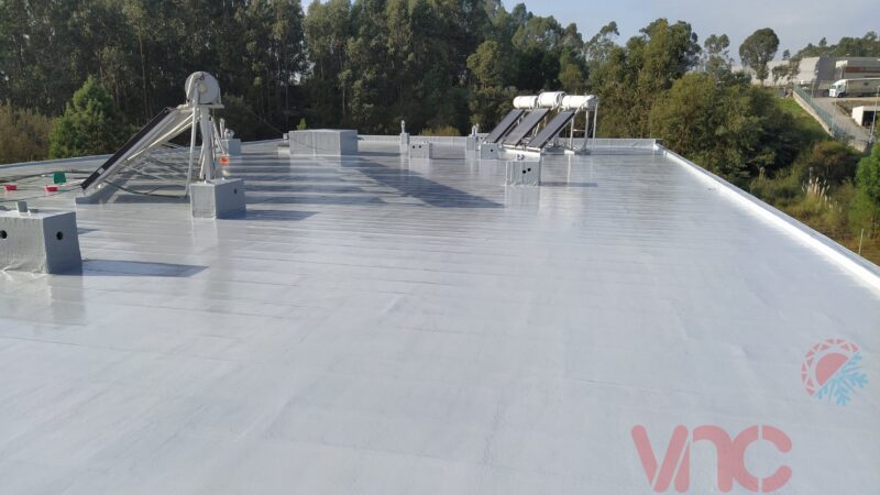 Impermeabilização de terraço sobre tela betuminosa em Vairão